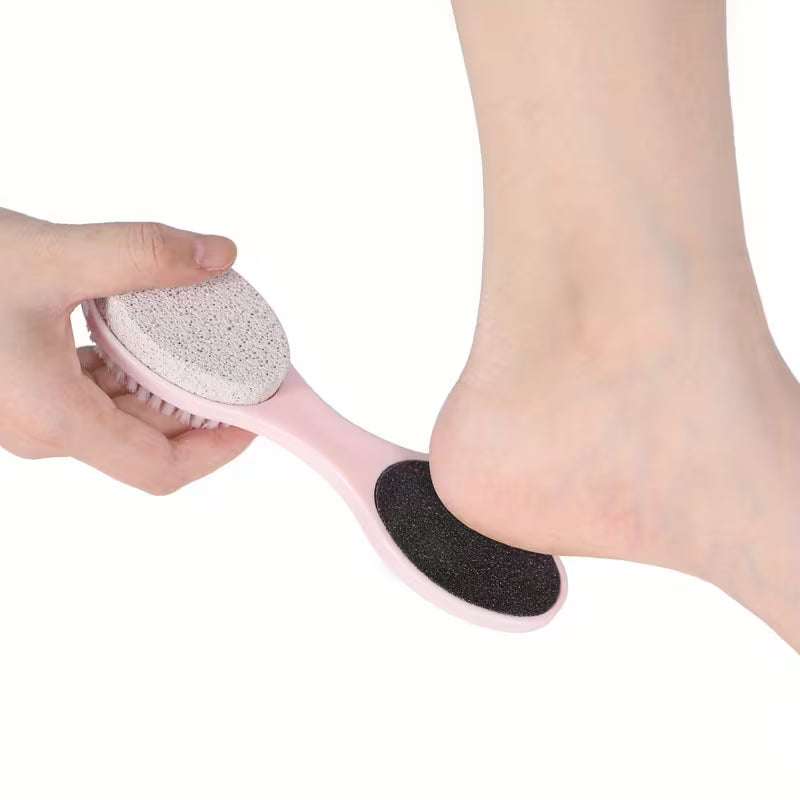 4-in-1 Pedicure Foot Filer – Callus Remover, Pumice Stone, Nail Brush & Foot File
