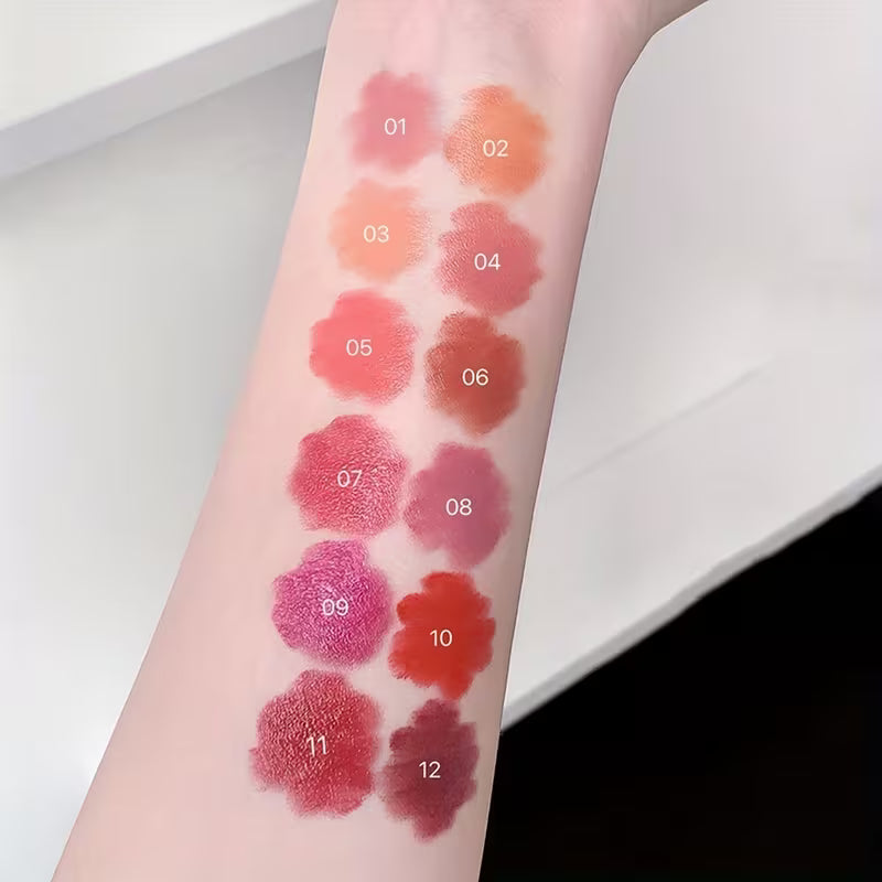 12-Piece Multicolor Mini Capsule Lipstick Set – Matte Pocket Lipstick Collection with Assorted Shades