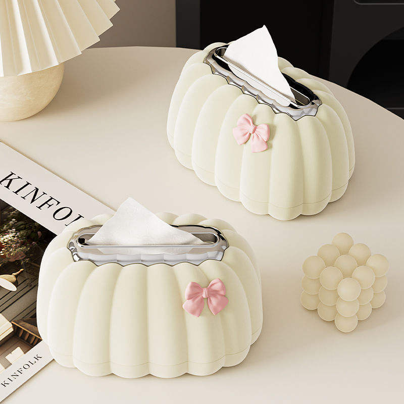 Luxury Shell Shape Tissue Box Cover – Elegant Wave Pattern Napkin Holder & Dispenser for Home & Office Decor