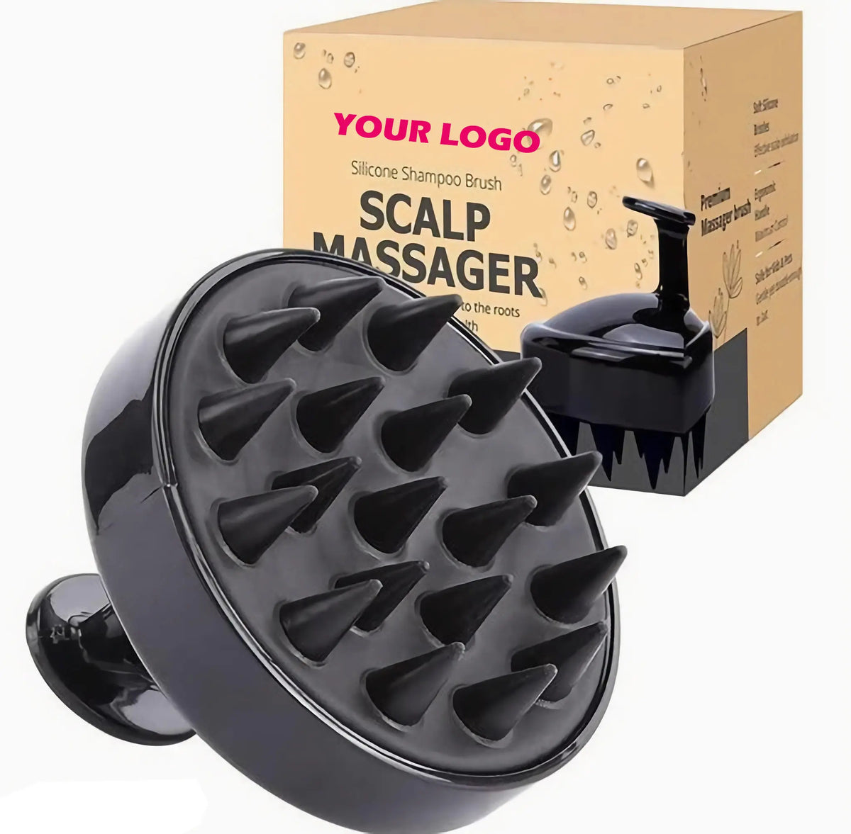 Scalp Shampoo Brush – Silicone Scalp Massager & Hair Scrubber