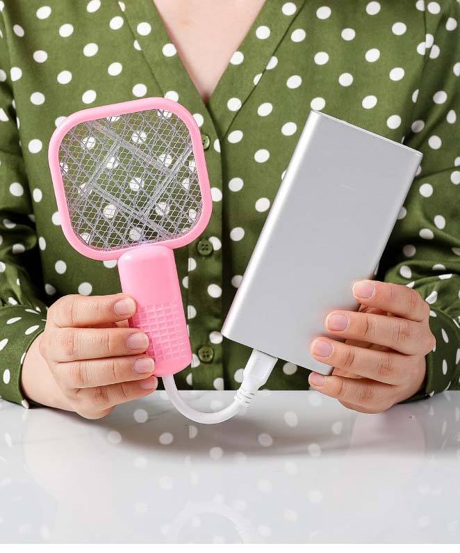 USB Rechargeable Electric Mosquito Killer Racket β Portable UV Bug Zapper & Fly Swatter for Indoor & Outdoor Use