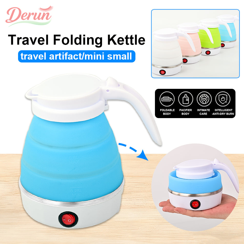 600ml Portable Electric Travel Kettle – Fast Boiling Collapsible Silicone