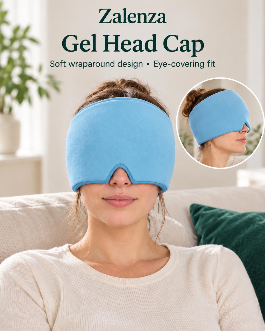 Migraine Relief Cap with Storage Box – Reusable Gel Ice Hat for Headache & Sinus Pain Relief (Assorted Colors)