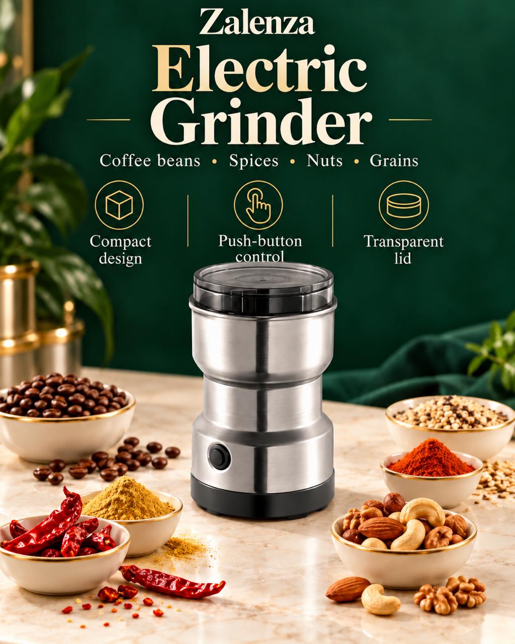 Original RAF Electric Coffee & Spice Grinder – Heavy-Duty Stainless Steel Nut, Seed & Masala Grinder