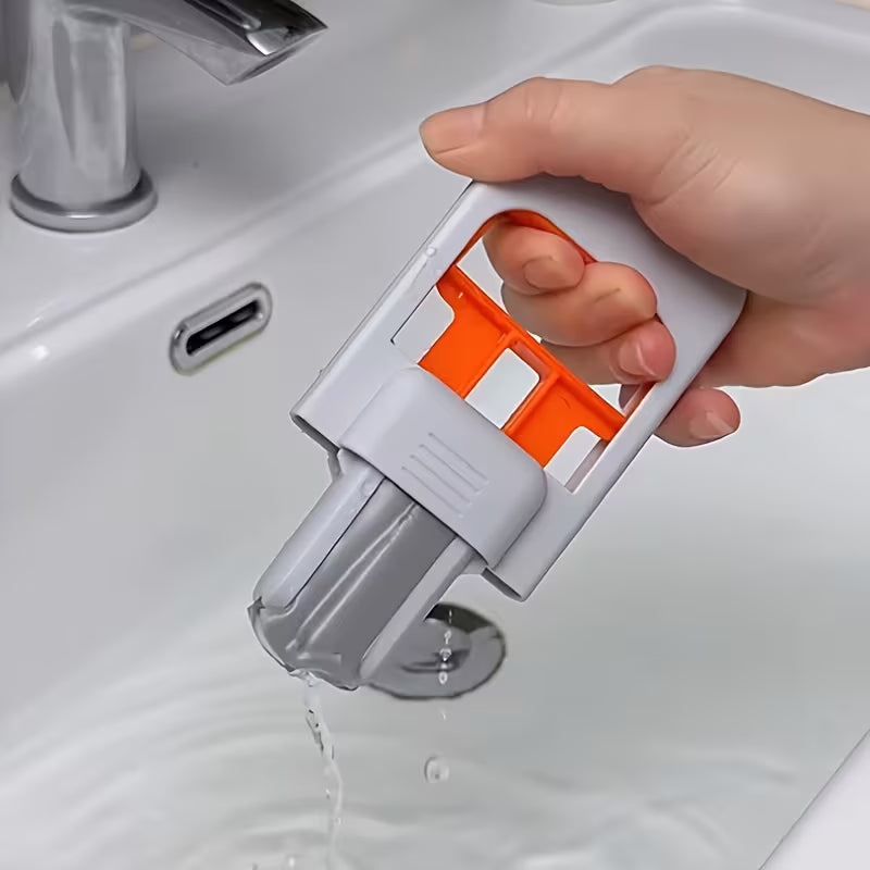 Mini Foldable Desktop Mop - Hands Free Squeeze Clean