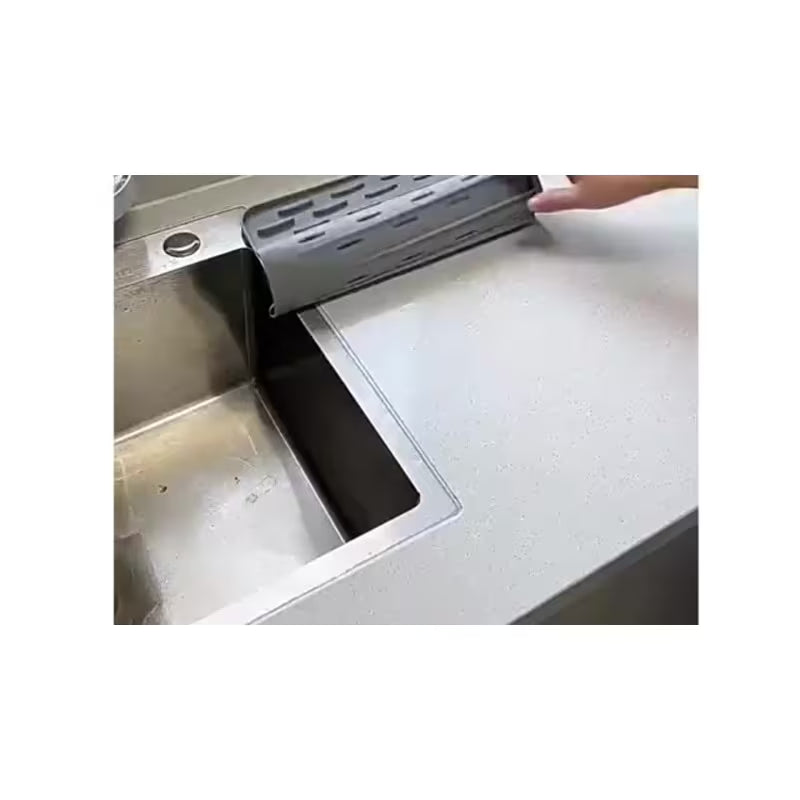 Kitchen Sink Protector Mat Black – 26x32 cm Non-Slip Sink Grid Liner & Scratch Guard for Stainless Steel Sinks