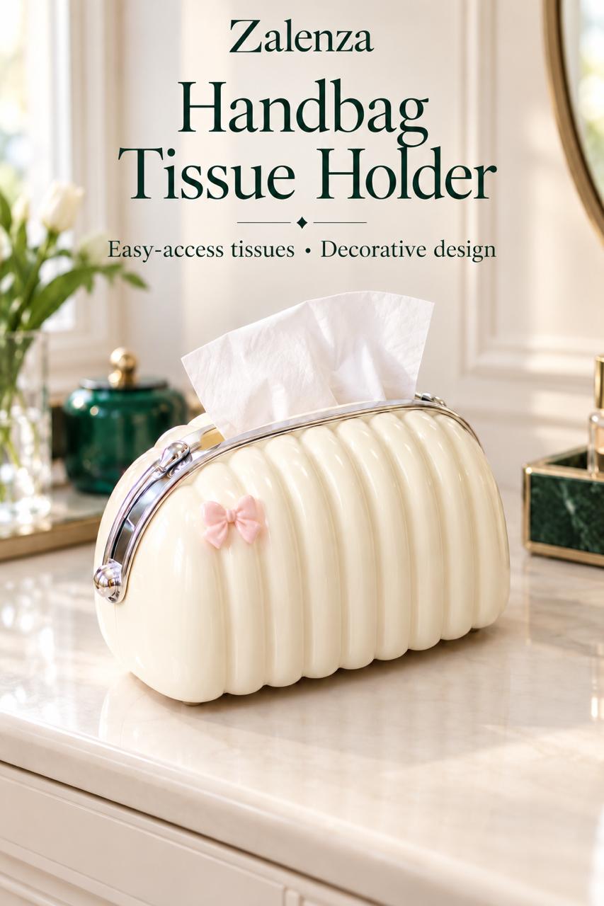 Luxury Shell Shape Tissue Box Cover – Elegant Wave Pattern Napkin Holder & Dispenser for Home & Office Decor