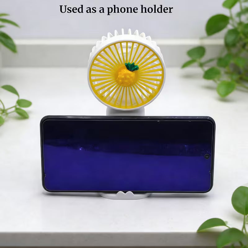 Portable Mini Handheld Fan – Compact USB Rechargeable Personal Cooling Fan for Travel & Office