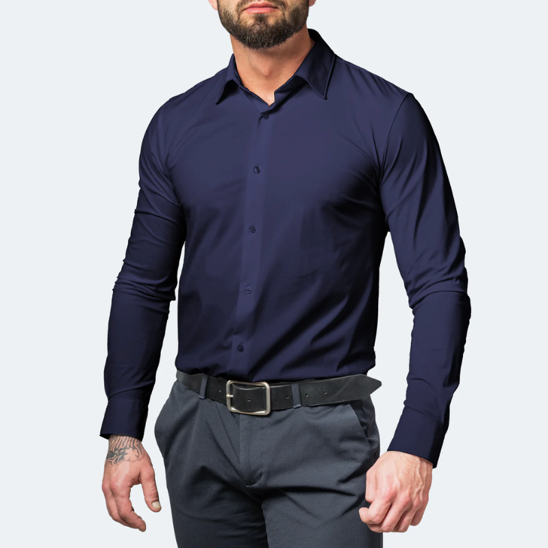 CHEMISE EXTENSIBLE ANTI-FROISSEMENT