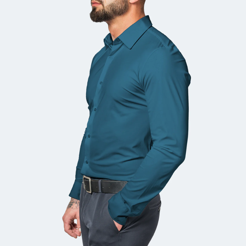 CHEMISE EXTENSIBLE ANTI-FROISSEMENT